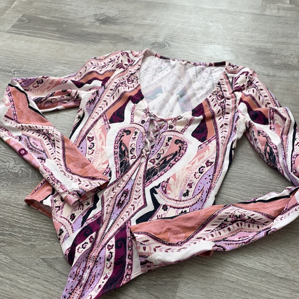 Free People | Pick a Place Paisley Bodysuit - Picture 7 of 12
